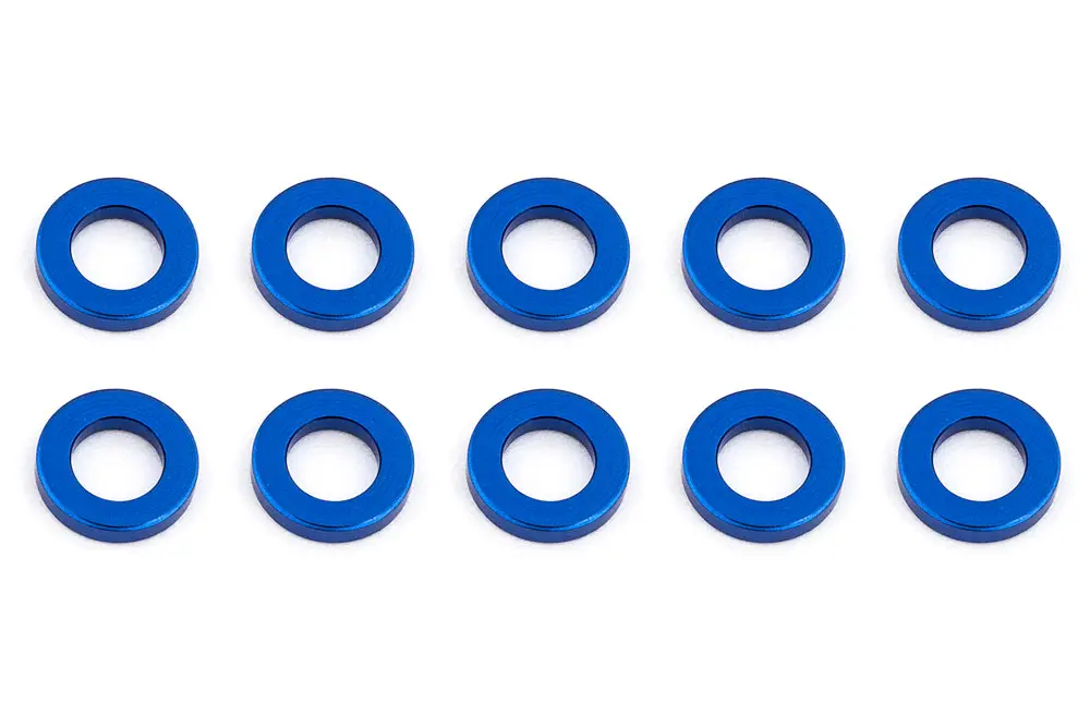 Associated Ballstud Washers 5.5 X 1.0mm Blue Aluminium X10 – Team Associated Parts