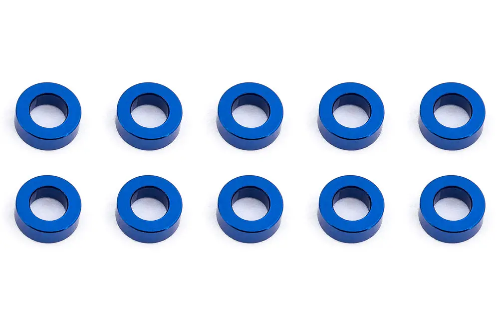 Associated Ballstud Washers 5.5 X 2.0mm Blue Aluminium X10 – Team Associated Parts