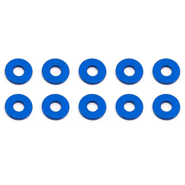 Associated Bulkhead Washers 7.8 X 1.0mm Blue Aluminium (10) – Team Associated Parts