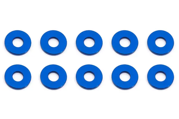 Associated Bulkhead Washers 7.8 X 1.0MM Blue Aluminium (10) – view 2