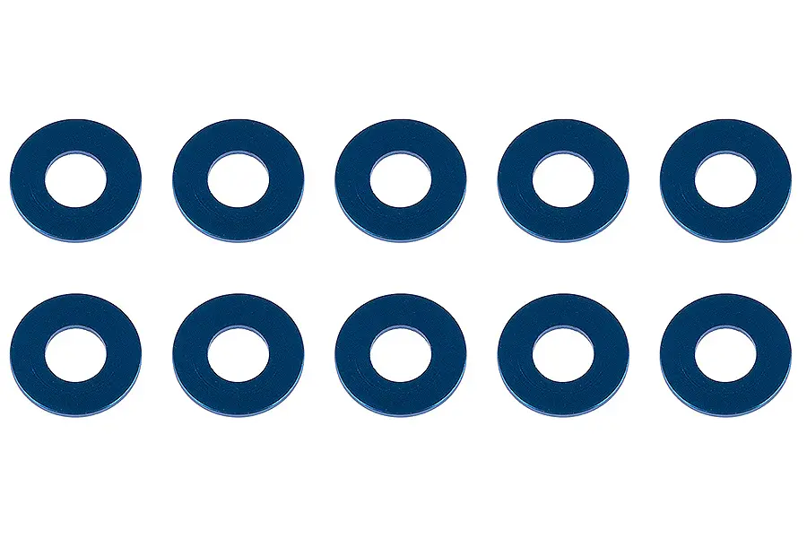 Associated Washers 7.8 X 3.5 X 0.5mm Blue Aluminium (10) – Team Associated Parts