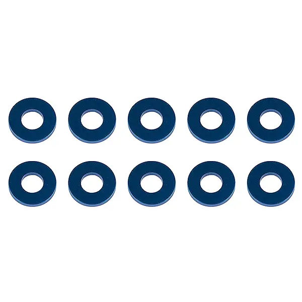 Associated Washers 7.8 X 3.5 X 1.0mm Blue Aluminium (10) – Team Associated Parts