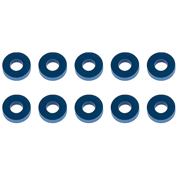 Associated Washers 7.8 X 3.5 X 2.0mm Blue Aluminium (10) – Team Associated Parts
