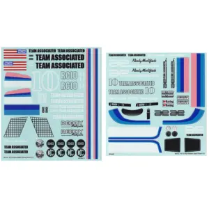 Team Associated Rc10cc Decal Sheet