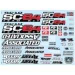 Team Associated rc10sc6.4 Decal Sheet – Team Associated Parts