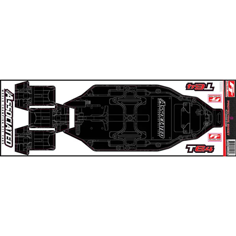 Team Associated t6.4 Ft Chassis Protective Sheet Printed – Team Associated Parts