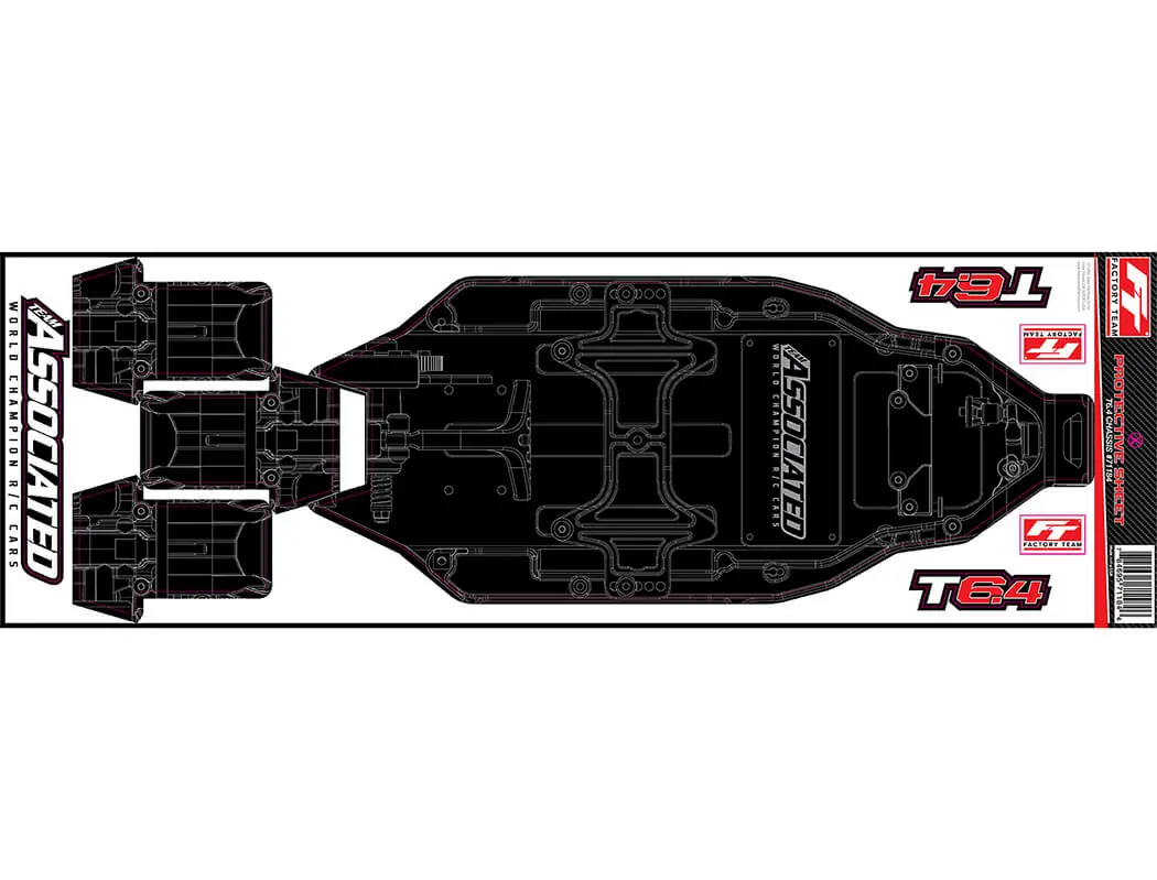 Team Associated t6.4 Ft Chassis Protective Sheet Printed – Team Associated Parts