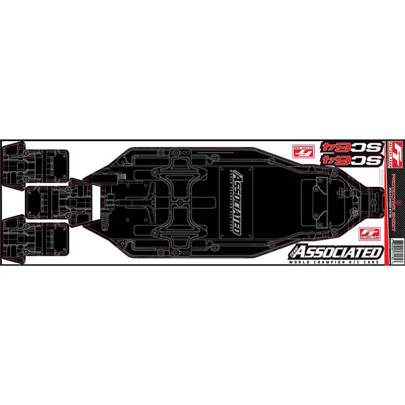 Team Associated sc6.4 Ft Chassis Protective Sheet Printed – Team Associated Parts