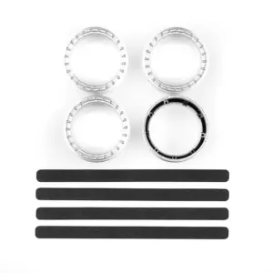 Team Associated Dc10 Ft Adj. Wheel Rim, Silver (4)