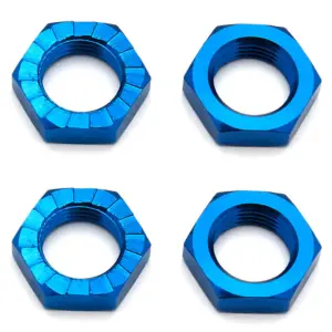 Associated rc8b3/rc8b3.1/rc8b3.2 Wheel Nuts 17mm Blue (X4)