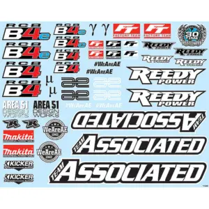 Team Associated Rc8b4 Decal Sheet – Team Associated Parts