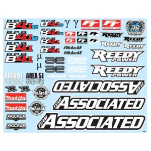 Team Associated rc8b4.1/e Decal Sheet – Team Associated Parts