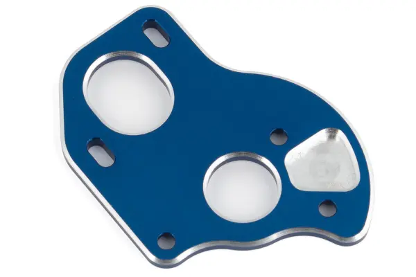 Team Associated b6.1 Laydown Motor Plate Blue Aluminum – view 2