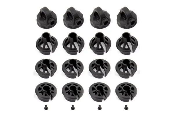 Team Associated B6.1/B74 Shock Caps and Spring Cups – view 2