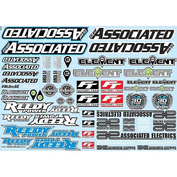 Team Associated 'Ae' Branding Decal Sheet – Team Associated Parts