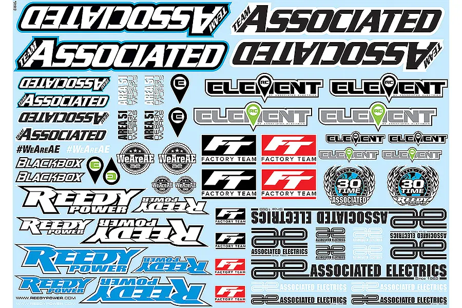 Team Associated 'Ae' Branding Decal Sheet – Team Associated Parts