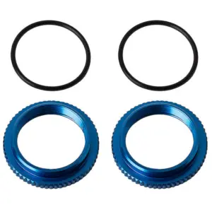 Team Associated 13mm Shock Collars, Blue Aluminium – Team Associated Parts