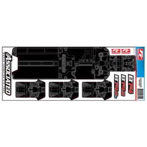 Team Associated rc10b74.2 Ft Chassis Protective Sheet, Print