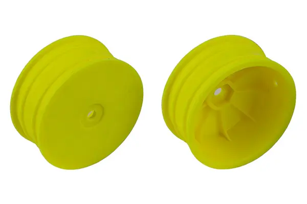 Team Associated 12mm Hex 2.2" 4wd Front Yellow Wheels B74 +1.5mm – view 2