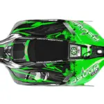 Corally Polycarbonate Body Asuga XLR Painted Green Cut 1 Pc – RC Cars