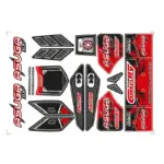Corally Body Decal Sheet Asuga XLR Red 1 Pc – RC Cars
