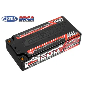 Corally Voltax 120c Lipo Battery 4200mah 7.4V LCG Shorty 2s 4mm Bullit – RC Batteries