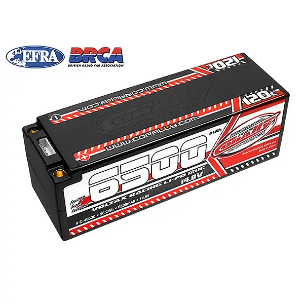 Corally Voltax 120c Lipo Battery 6500mah 14.8v Stick 4s 5mm Bullit – RC Batteries