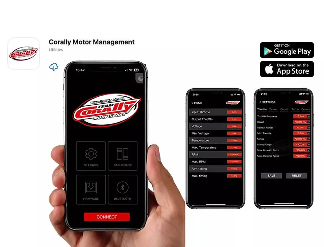 Team Corally CMM-8 Racing Esc Sensored 2-4s 240a Black/Red – RC Cars