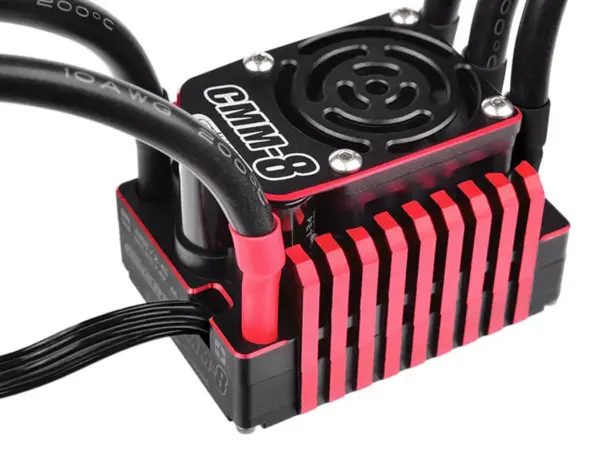 Team Corally CMM-8 Racing Brushless Esc Sensored 2-4s 240a Black/Red – view 6