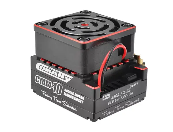 Team Corally CMM-10 Racing Brushless Esc Sensored 2-3s 220a Black/Red – view 6