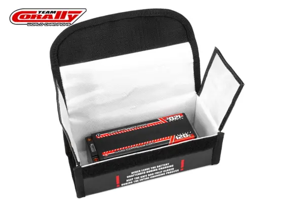 Corally Lipo Safe Bag Sport for 2 PCS 2s Hard Case Battery Packs – view 5