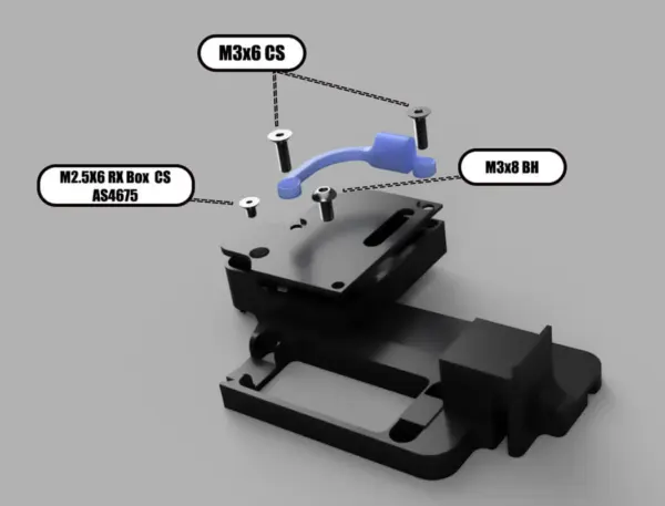 Centro Rc8b4e Radio Tray for Extended Battery Trays (3d Print) – view 7