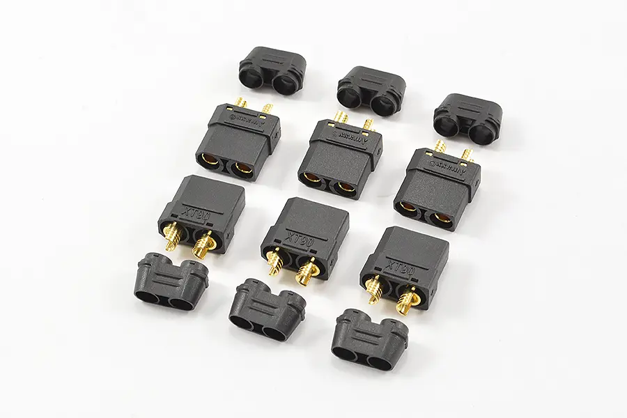 Centro Xt-90 Black Female Connectors (6pc) – RC Cars