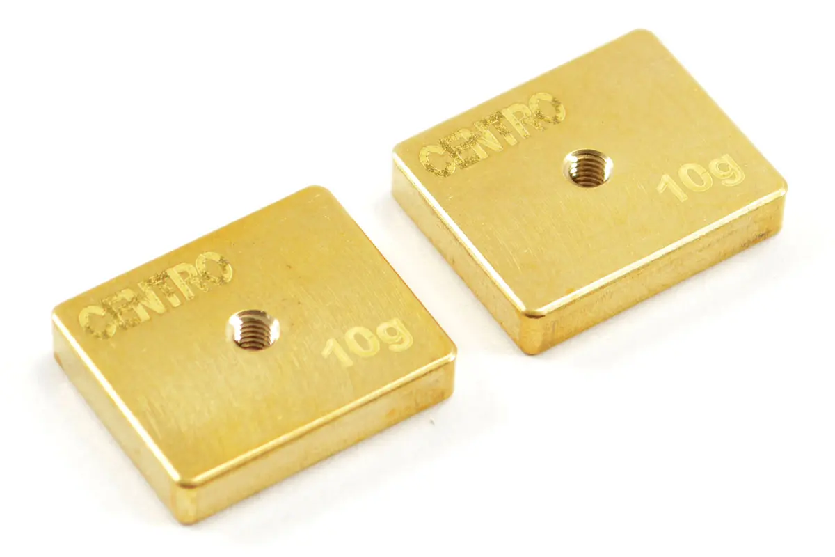 Centro Precision Brass 10g Balancing Weights (Pr) – RC Cars