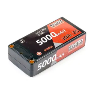 Centro 5000mah 2s 7.4V 100c Hardcase Shorty Lipo Battery – RC Cars