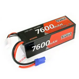 Centro 4s 7600mah 14.8v 100c Hardcase Lipo Battery Ec5 – RC Batteries