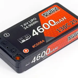 Centro Hv 2s 4600mah 7.6v 130c Hardcase Lp Shorty Lipo (5mm) – RC Batteries