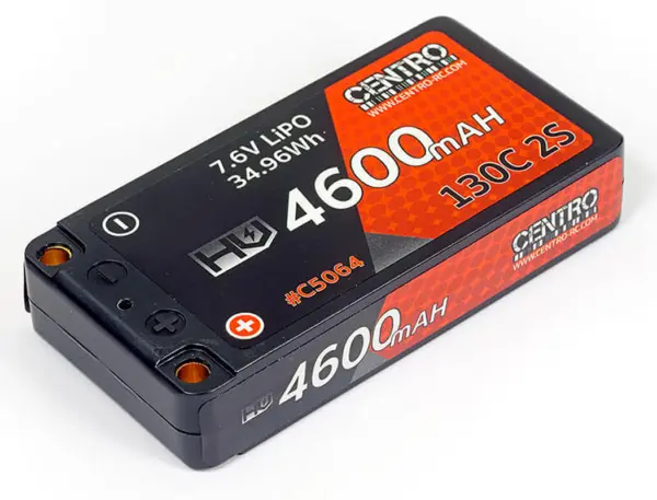 Centro Hv 2s 4600mah 7.6V 130c Hardcase Lp Shorty Lipo (5mm) – view 2