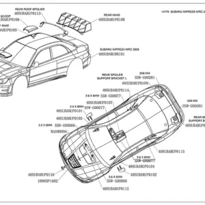 Carisma Subaru Impreza 2006 WRC Clear Body Set 190mm – RC car body shells
