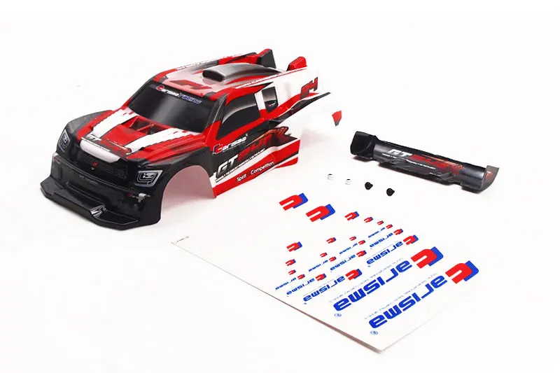 Carisma Gt24r Painted and Decorated Body Set (Red) – RC car body shells