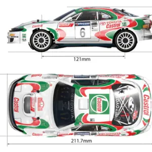 Carisma Gt24 Toyota Celica Gt-Four WRC Clear Body Set – RC car body shells