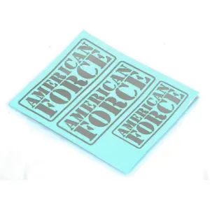 Cen Racing American Force Decal (Silver) – RC car body shells