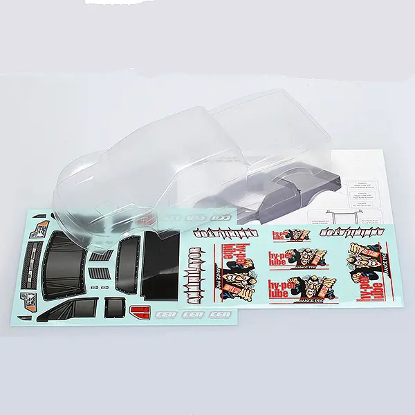 Cen Racing Hy-Per Lube 150 Clear Body W/ Decal – RC car body shells