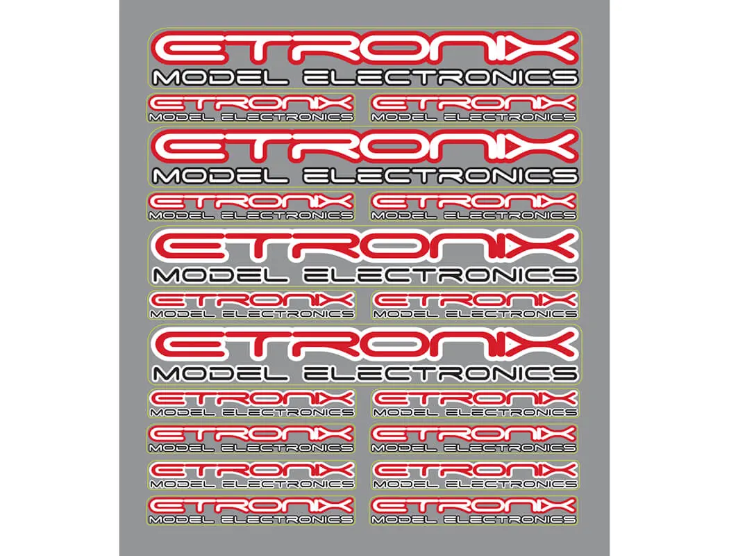 Etronix Mini Decal Sheet – RC Cars