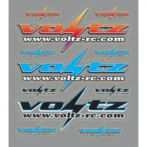 Voltz Mini Decal Sheet – RC Batteries