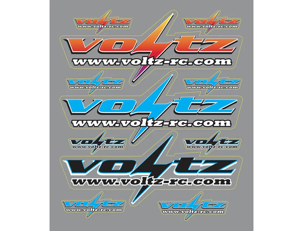Voltz Mini Decal Sheet – RC Batteries