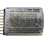 Etronix 1-8s Lipo Battery Voltage Meter W/Alarm – RC Batteries