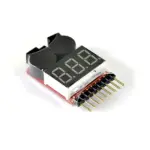 Etronix 1-8s Lipo Battery Voltage Meter W/Alarm – RC Batteries