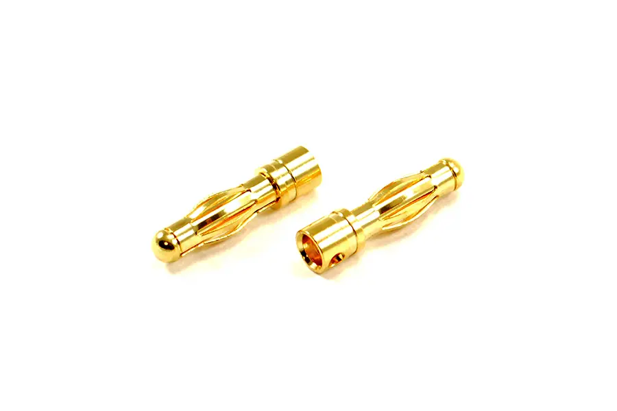 Etronix 4.0mm Male Gold Connector (2) – RC Cars