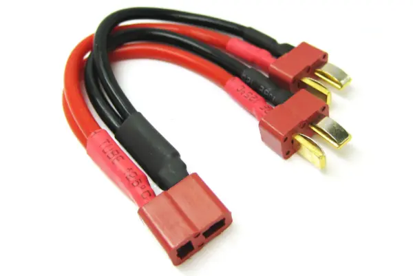 Etronix Deans 2s Battery Harness for 2 Packs in Parallel 14awg Silicone Wire – view 2